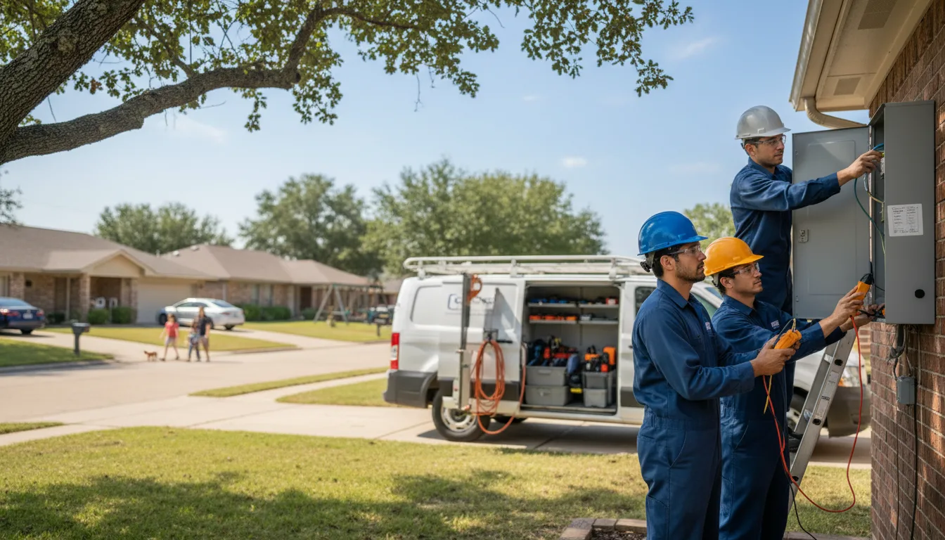 Certified electrician providing emergency electrical services in Hometown, WV